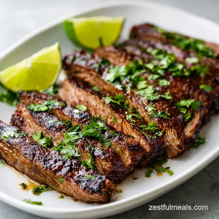 Chili Lime Flank Steak Recipe: Tender & Zesty