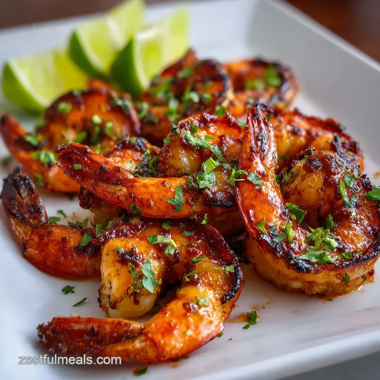 Chili Lime Grilled Shrimp: Zesty and Smoky