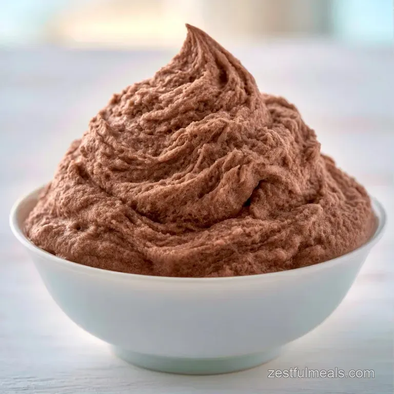Four frosty glasses of blended cocoa topped with cream swirls and chocolate curls on a sleek marble surface.