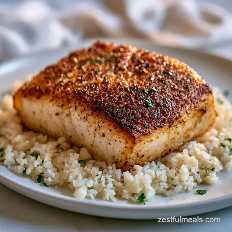 Healthy Cod Cauliflower Rice Bowl