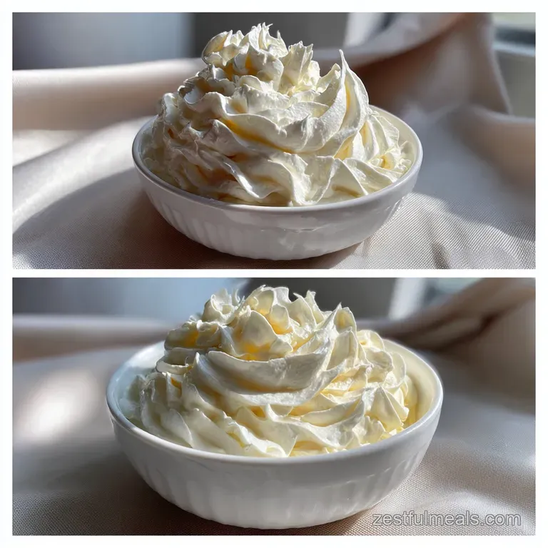 Individual servings of chilled dessert, showcasing a silky, pale frosting, garnished with fresh fruit, and served in clear...