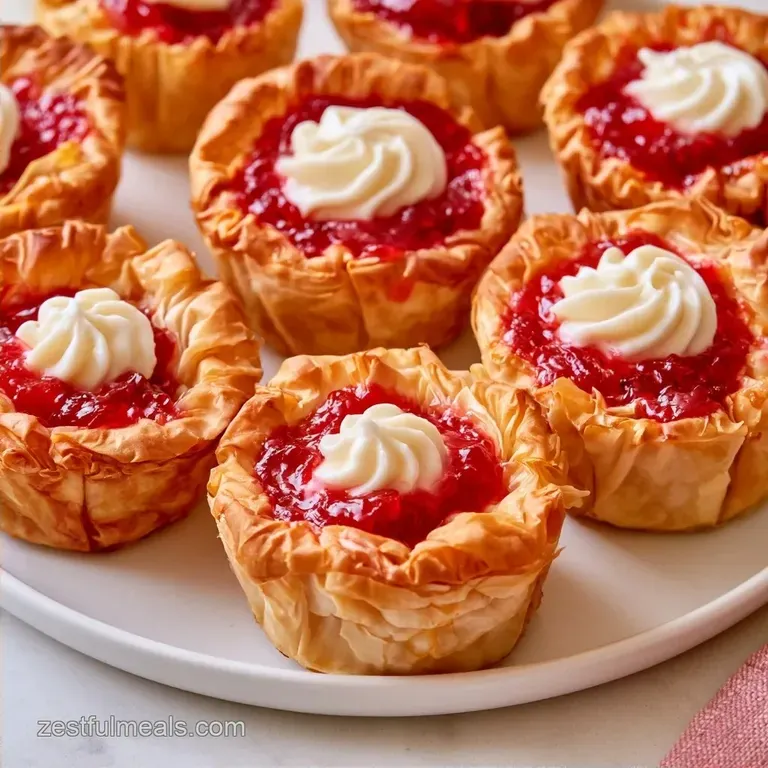 Cream Cheese Phyllo Cups: Whipped and Buttery