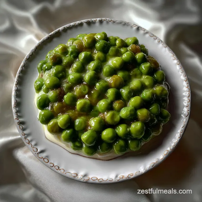 Silky Cream Peas Recipe with Buttery Sauce