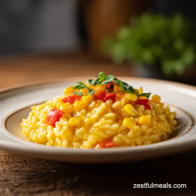 Sweet Corn Risotto: Creamy and Vibrant