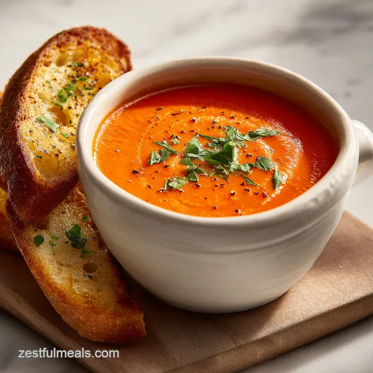 Creamy Tomato Soup Panera Copycat Recipe