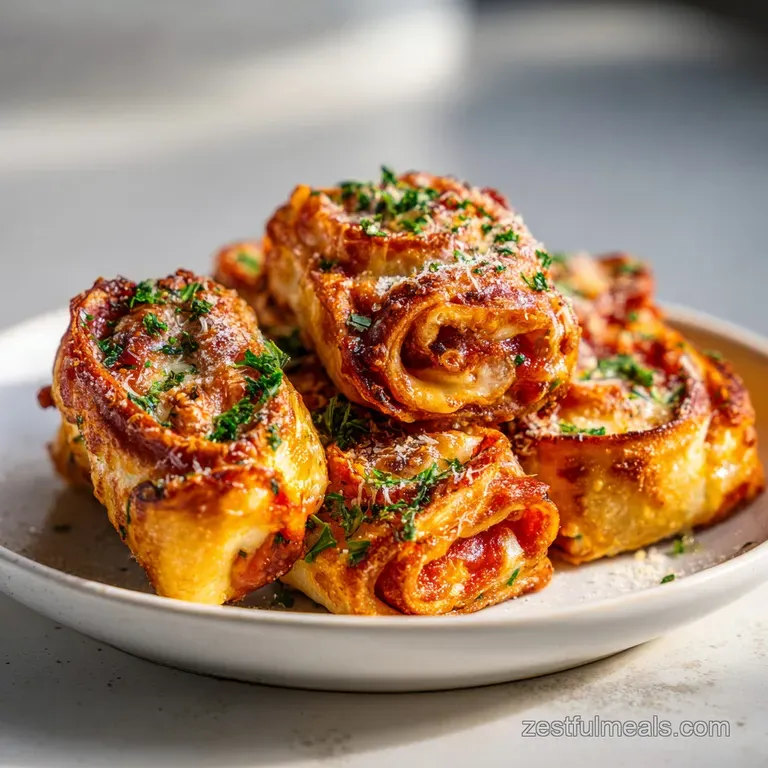 Air Fryer Pizza Rolls with Crispy Cheese