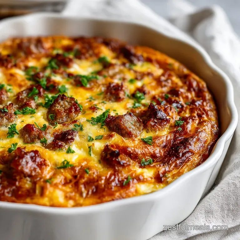 Hash Brown Egg Casserole: Crispy Crust