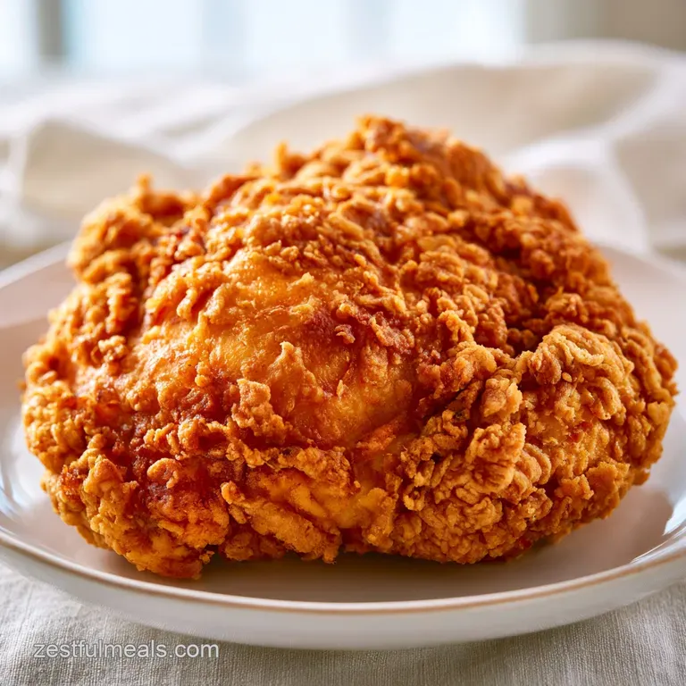 Platter of golden-brown fried chicken pieces garnished with fresh parsley and served with a small bowl of dip.