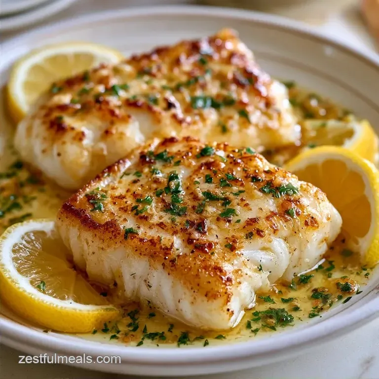 Easy 15Minute Cod Dinner: Garlic Lemon Pan-Sear