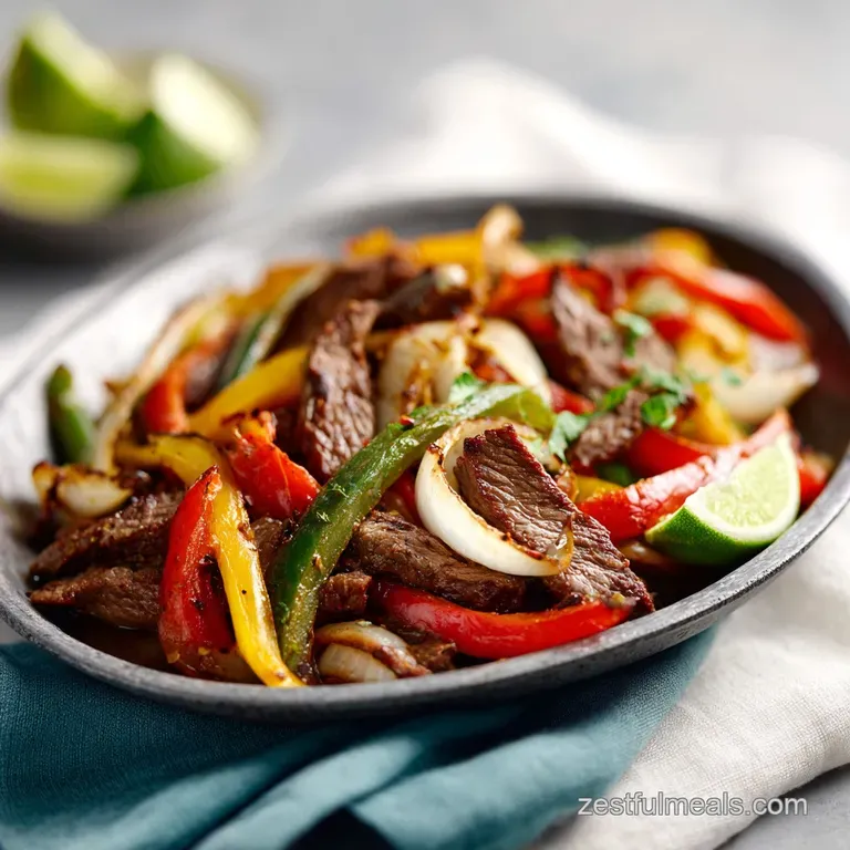 30-Minute Sizzling Sheet Pan Steak Fajitas