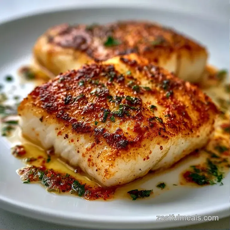 Seared white fish fillet on a ceramic plate, paired with steamed asparagus and a bright wedge of yellow lemon.
