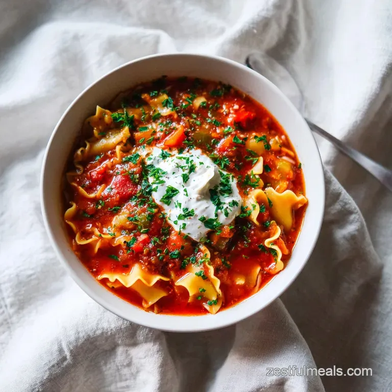 A rustic bowl overflowing with vibrant tomato soup, topped with creamy ricotta and fresh basil.