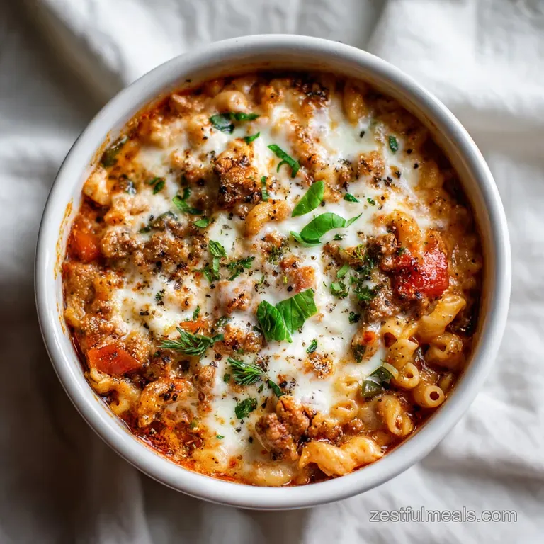 Easy High Protein Lasagna Soup