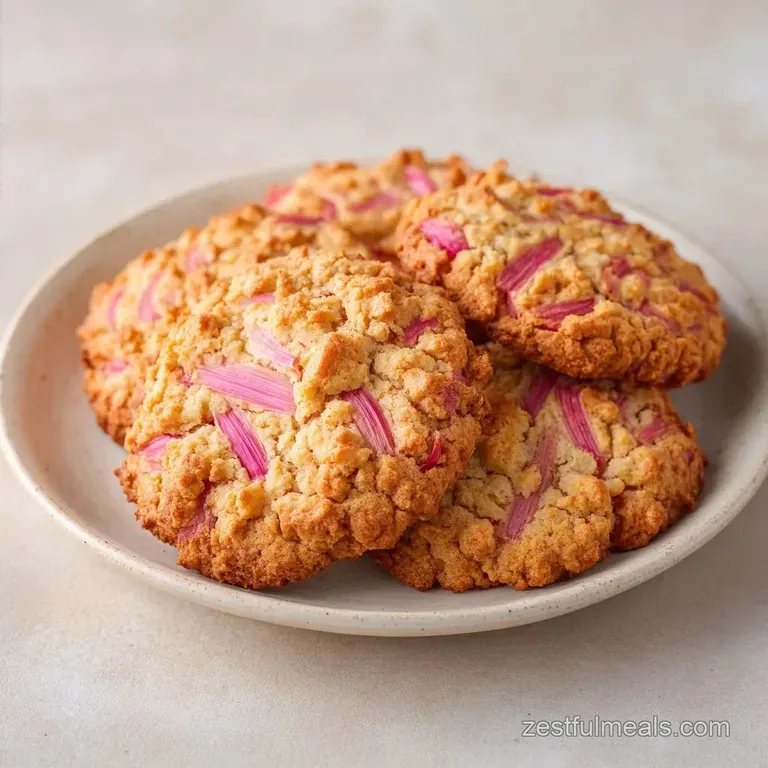Easy Rhubarb Cookies: Chewy and Tart