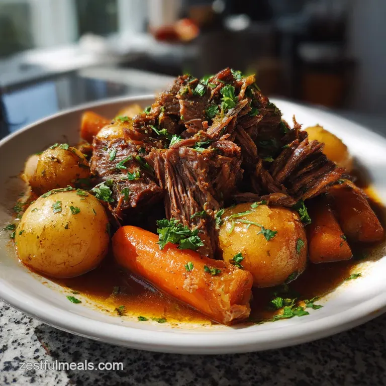 Easy Slow Cooker Pot Roast Recipe