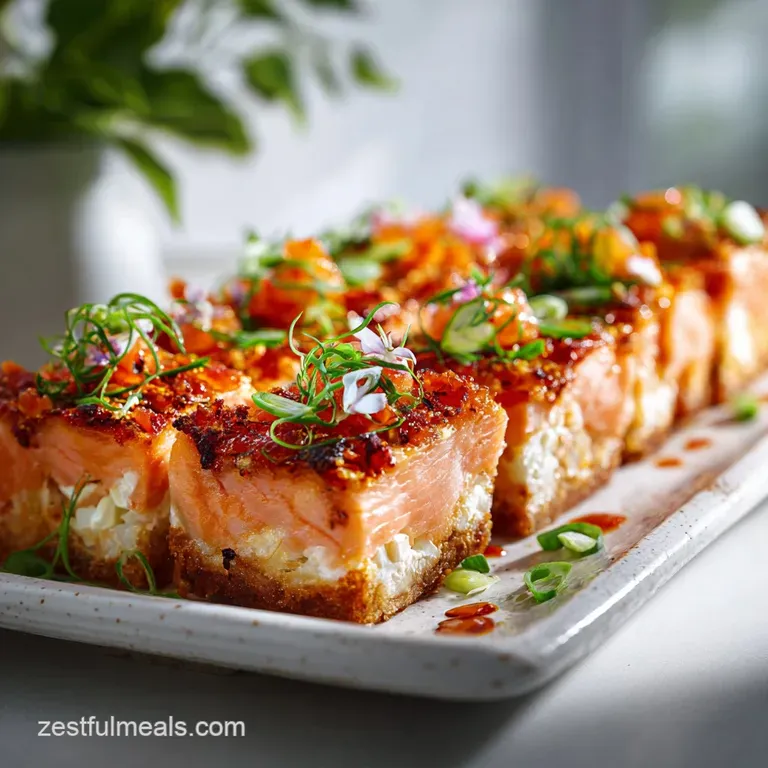 Easy Spicy Salmon Sushi Bake Recipe: Velvety & Toasted