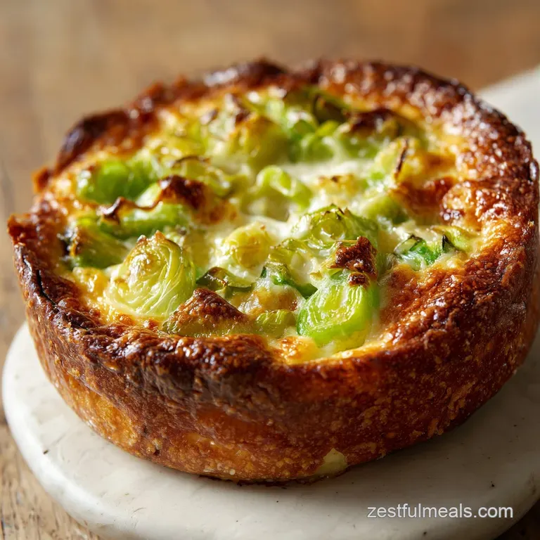 Elegant Christmas Morning Breakfast: Gruy&egrave;re & Leek Strata