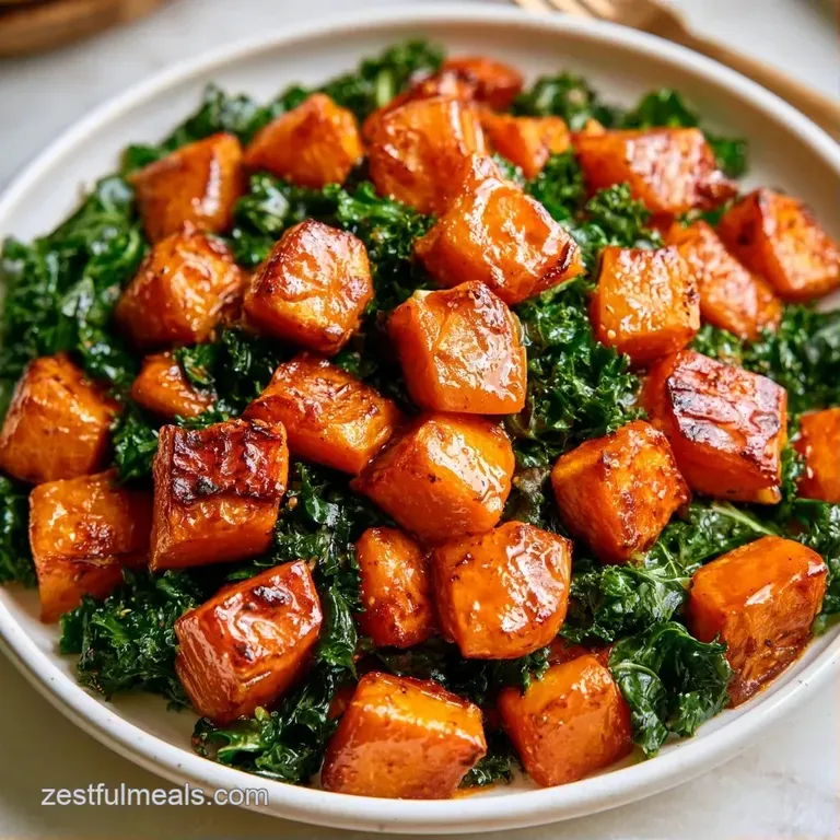 Colorful roasted root vegetables artfully arranged in a matte grey bowl, topped with a drizzle of amber-colored syrup.