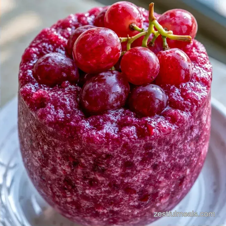 Fresh Grape Slushie for Kids in 4 Hours