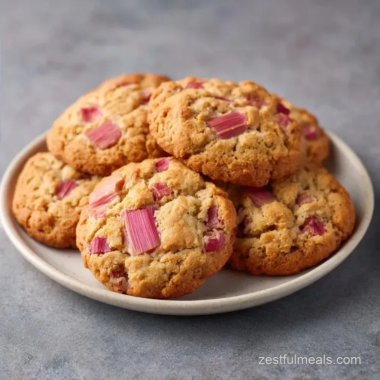 Rhubarb Cookies: Tart and Chewy