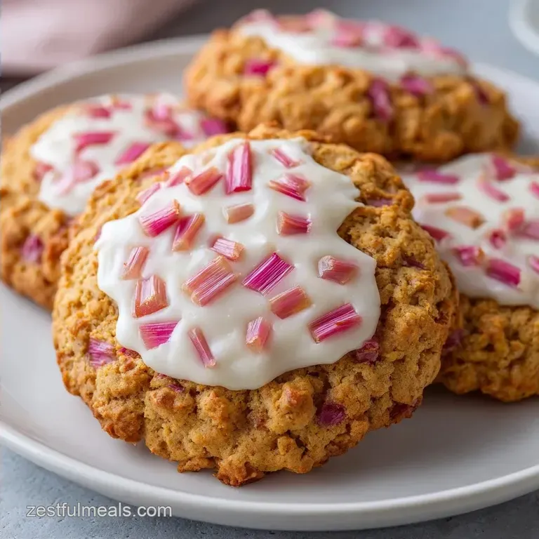Frozen Rhubarb Cookies: Tart and Buttery