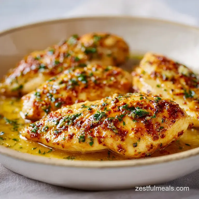 Garlic Butter Baked Chicken Breast: Tender and Golden