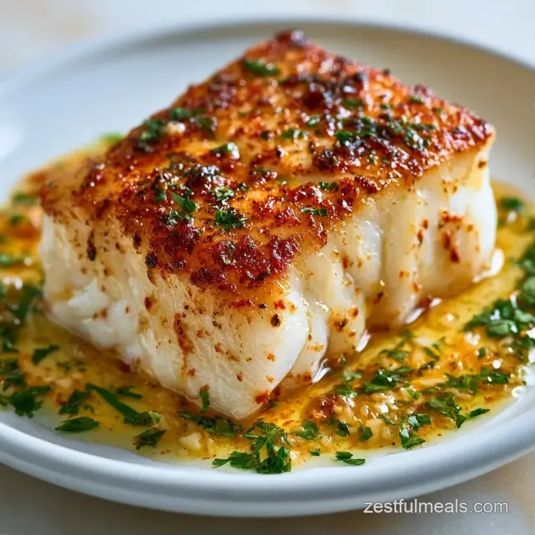 Seared white fish fillet on saut&eacute;ed spinach, drizzled with lemon butter and garnished with a bright lemon wedge.