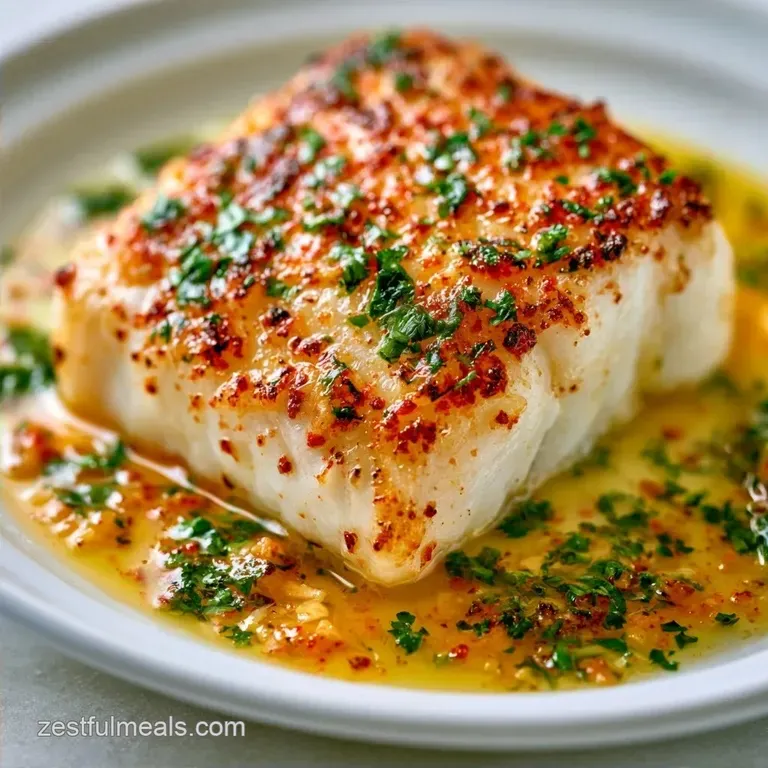 Heart-Healthy Garlic Butter Cod Skillet
