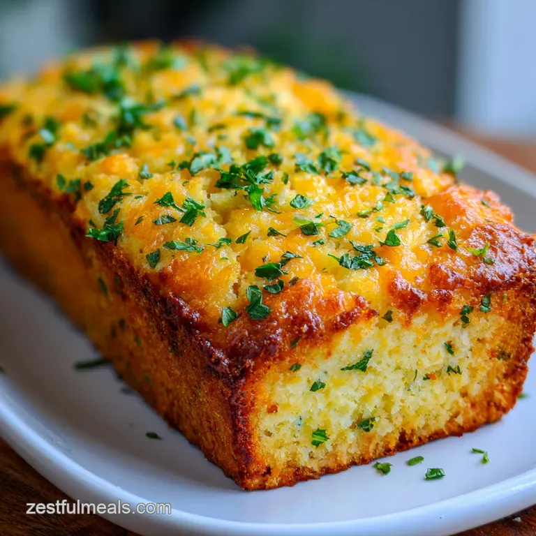 Cheddar Cheese Quick Bread: Fast Garlic Loaf