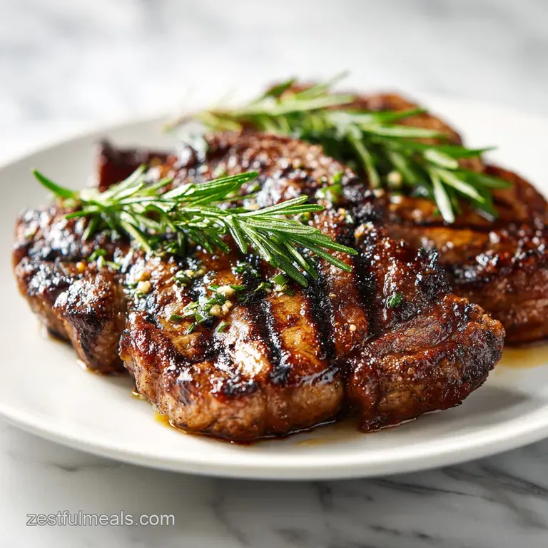 Garlic Rosemary Grilled Steak Recipe