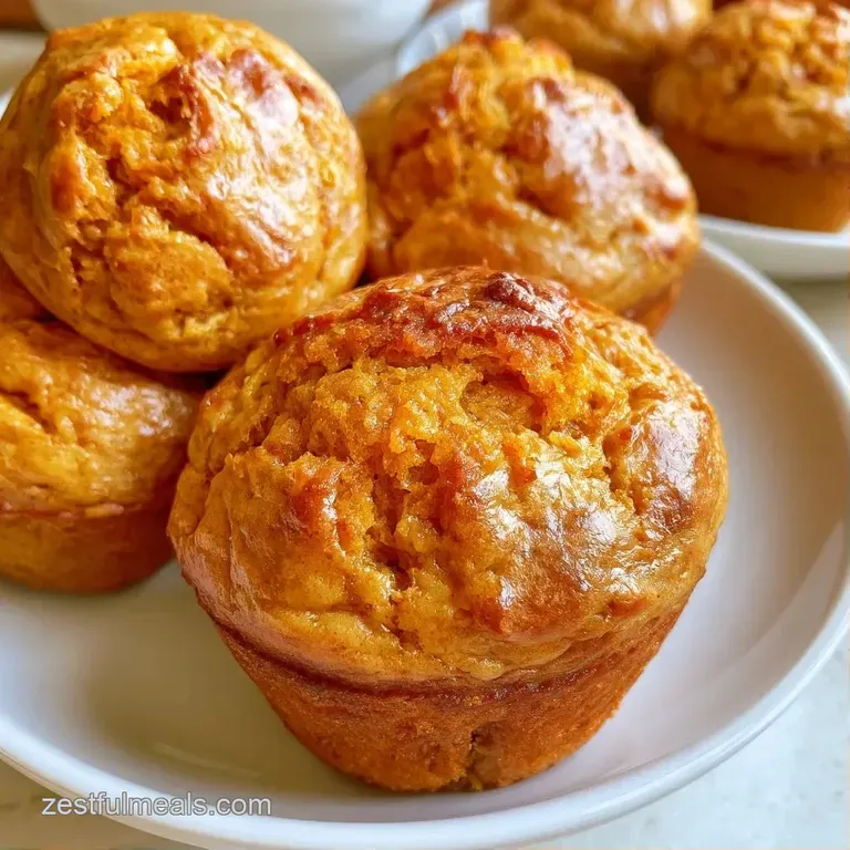 Moist orange cakes on a ceramic plate with a side of melting butter and a cozy linen napkin in a warm light setting.