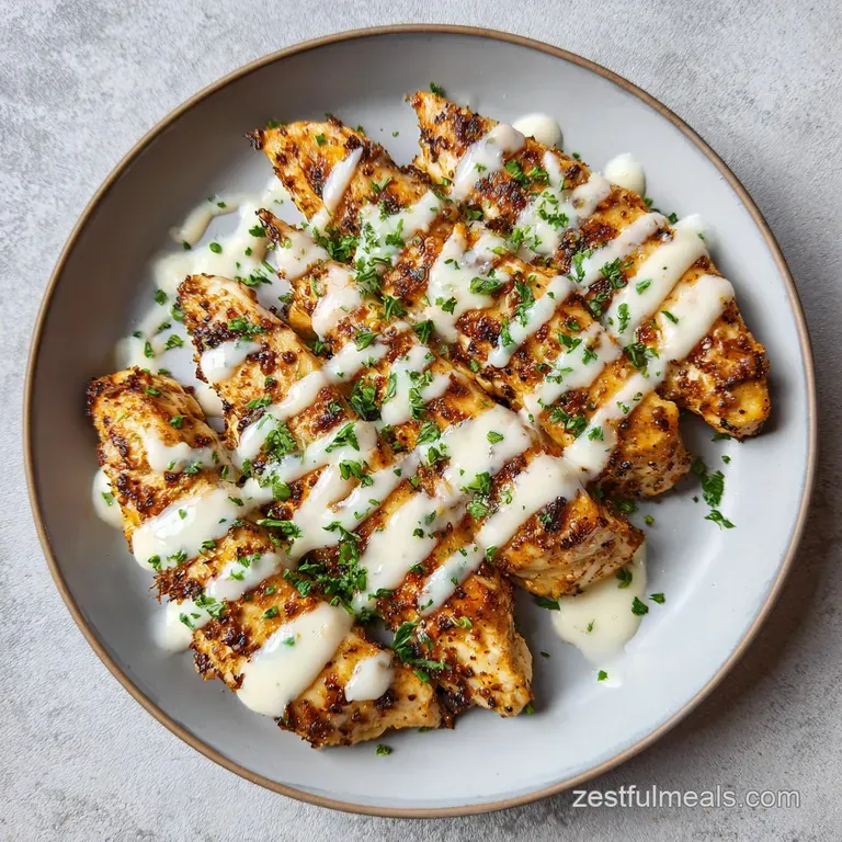 Grilled Chicken Shawarma Bowl with Garlic Sauce