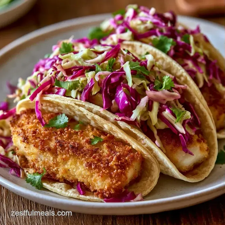 Three colorful tacos on a white platter with sliced avocado, lime wedges, and a side of creamy cilantro sauce.