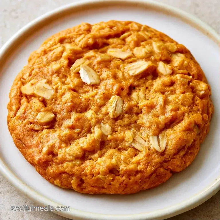 Elegantly stacked soft orange cookies on a white ceramic plate, accented by a sprinkle of ground cinnamon.