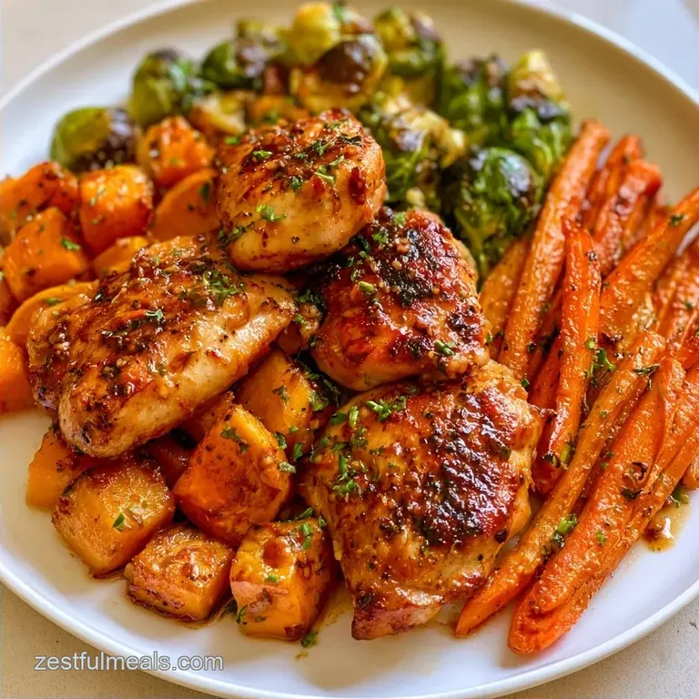 High Protein Fall Dinner with Maple-Dijon Glaze