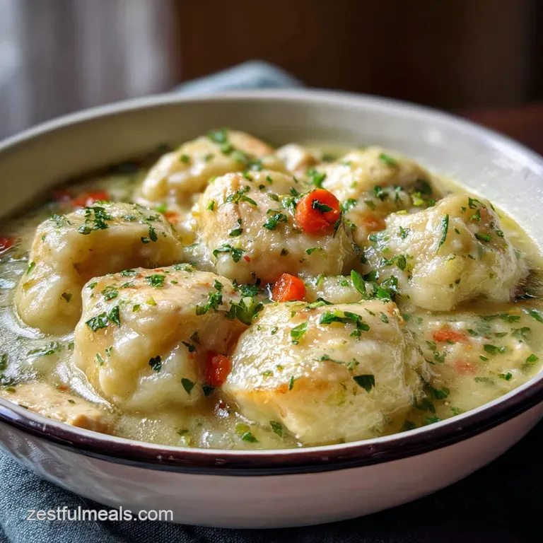 Homemade Chicken and Dumplings Recipe
