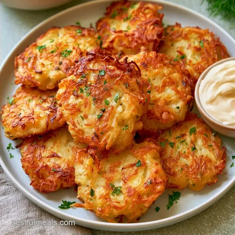 Crispy Jewish Potato Pancakes Latkes