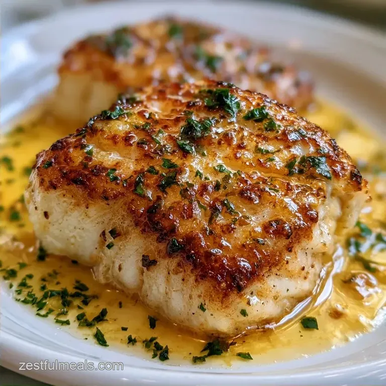 Golden Pan Fried Lemon Butter Cod
