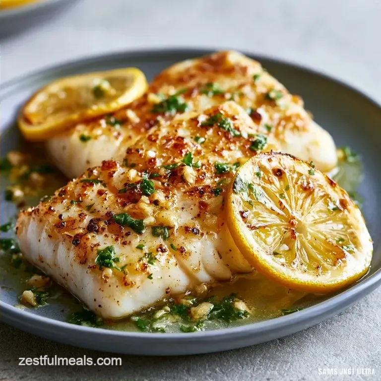 Lemon Garlic Baked Cod: Tender and Buttery