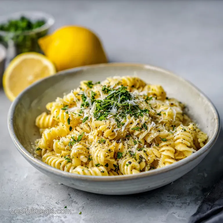 Lemon Parmesan Pasta: Zesty and Silky