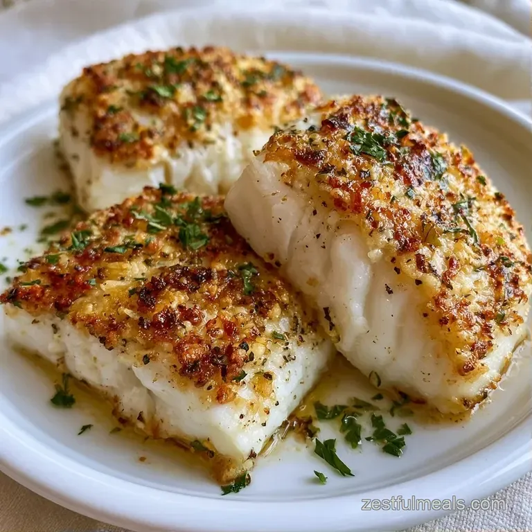 Seared white fish fillets on a minimalist plate paired with vibrant green asparagus and a lemon wedge.