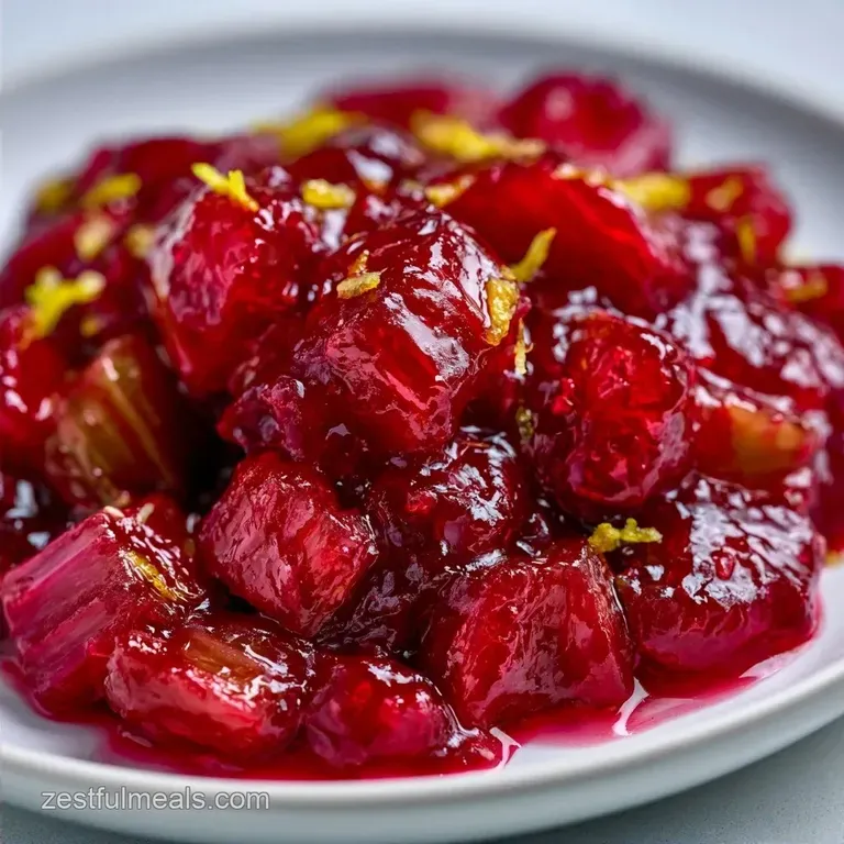 Lemon Rhubarb Jam: Tart and Glossy