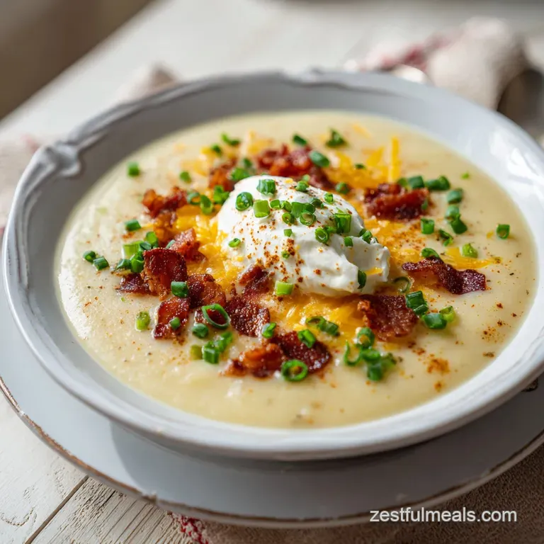 Loaded Baked Potato Soup: Creamy and Chunky