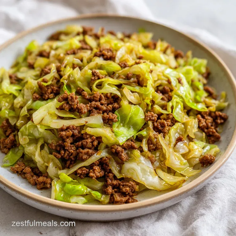 Low Carb Mongolian Ground Beef Cabbage: Savory and Fast