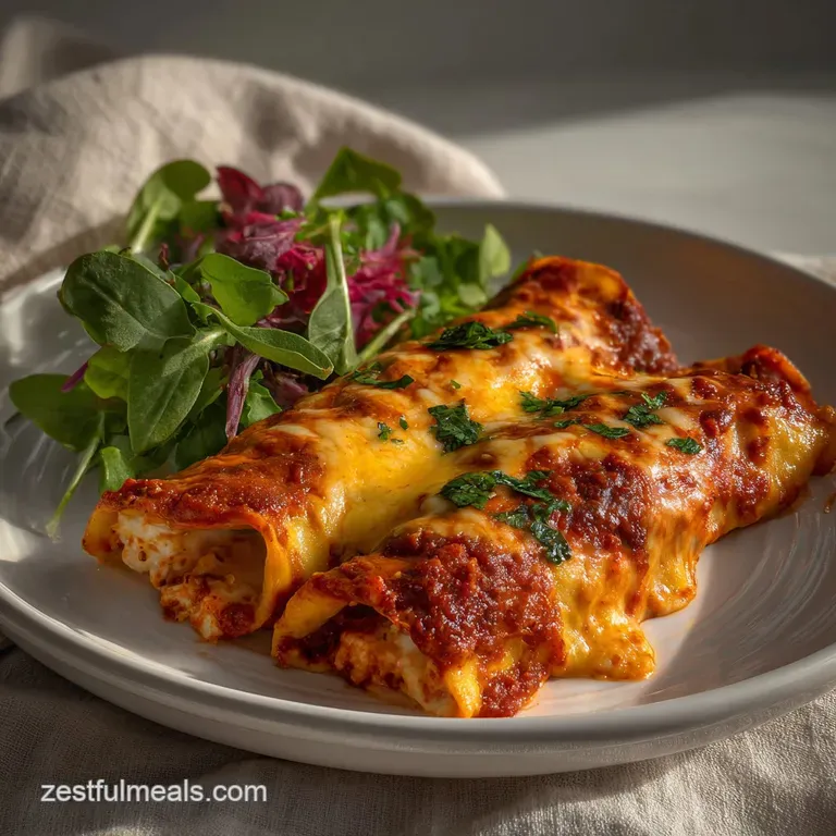 Hearty Manicotti With Meat