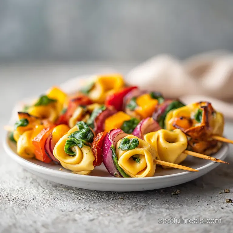 Mini Tortellini Kabobs: Zesty and Herby