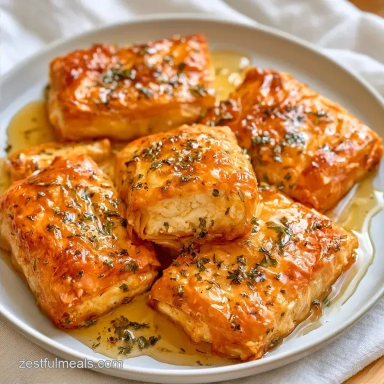 Golden PhylloWrapped Baked Feta