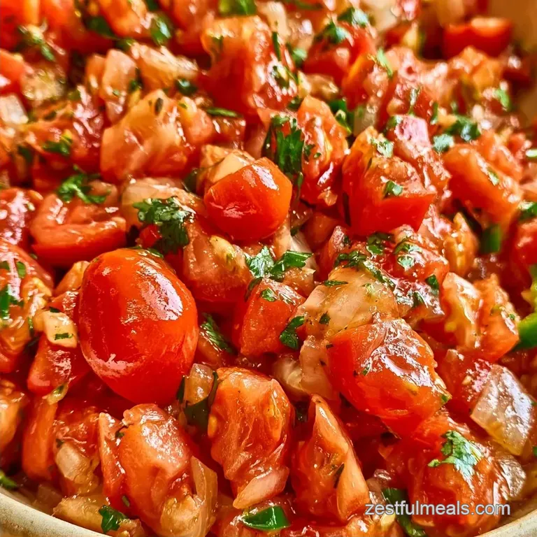 Raw Tomato Salsa Recipe with Lime Juice