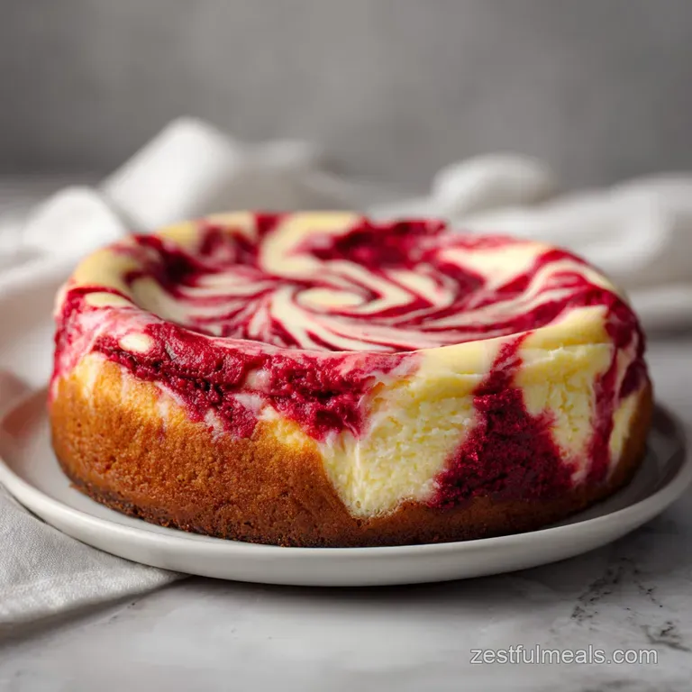 Red Velvet Cheesecake Swirl Cake: Decadent and Marbled