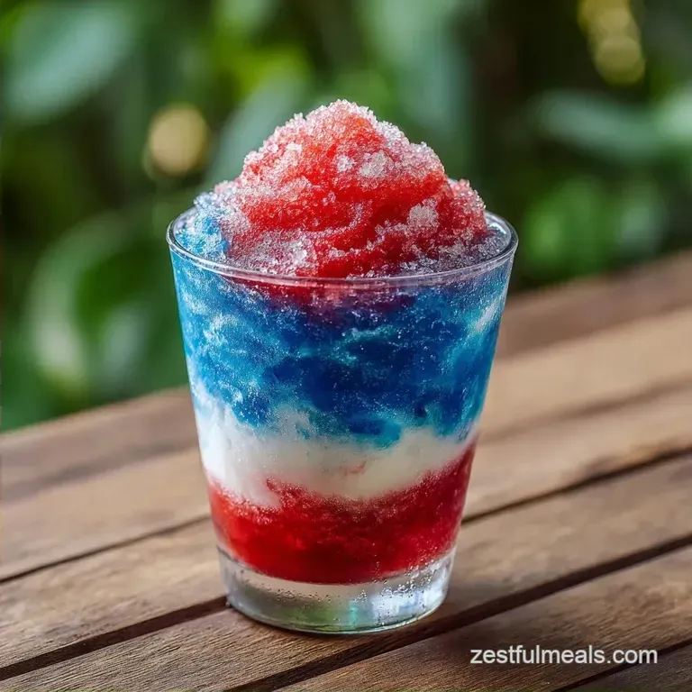 Red White Blue Daiquiri: Velvety and Frosty